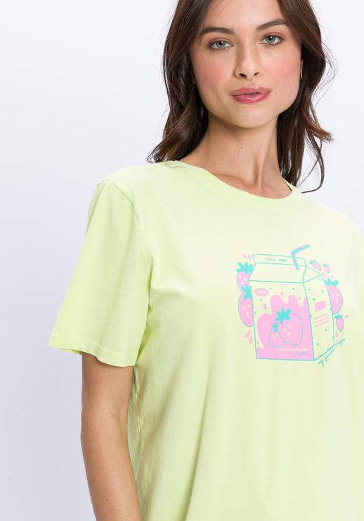 T-shirt Strawberry Amarelo MYFT