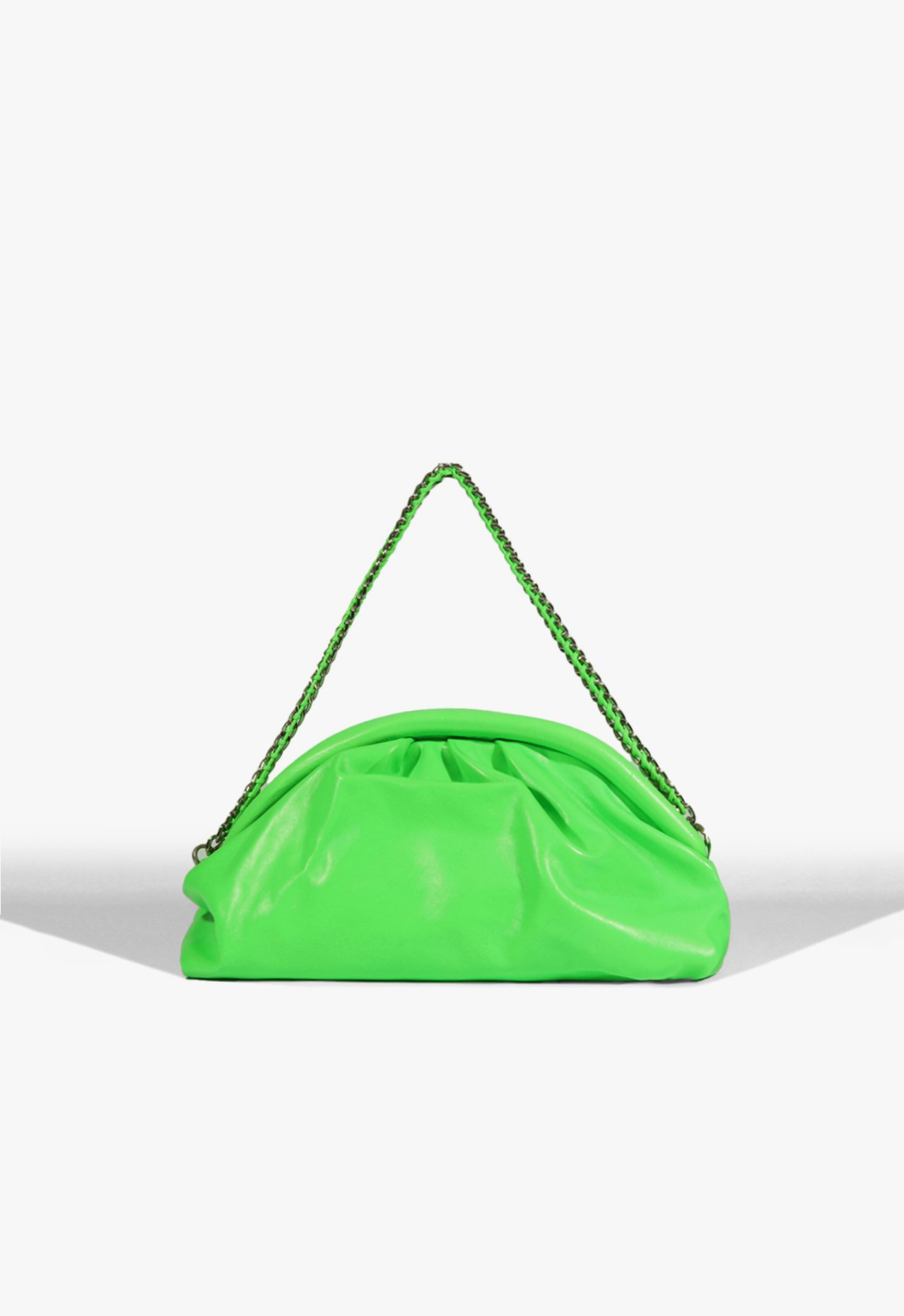 Bolsa Pouch Verde Schutz Grande Buzz Couro | ZZ MALL