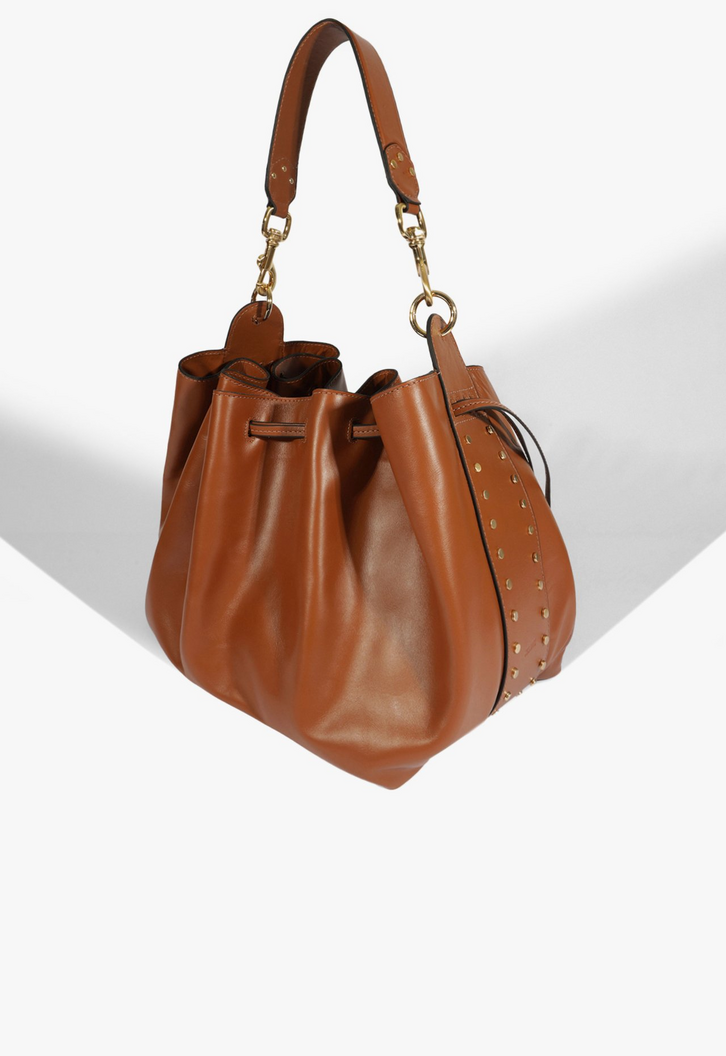 Bolsa Grande Hazel Couro Marrom | ZZ MALL