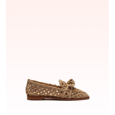 Raffia Clarita Loafer Bege