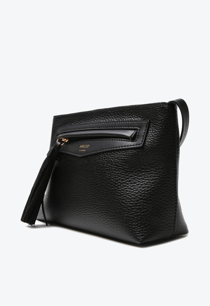Bolsa Tiracolo Preta Arezzo Barbicacho Pequena