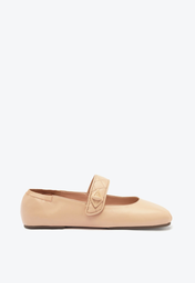 Sapatilha Rosa Claro Schutz Tira Couro