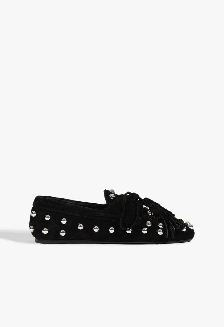 Mocassim Suede Preto