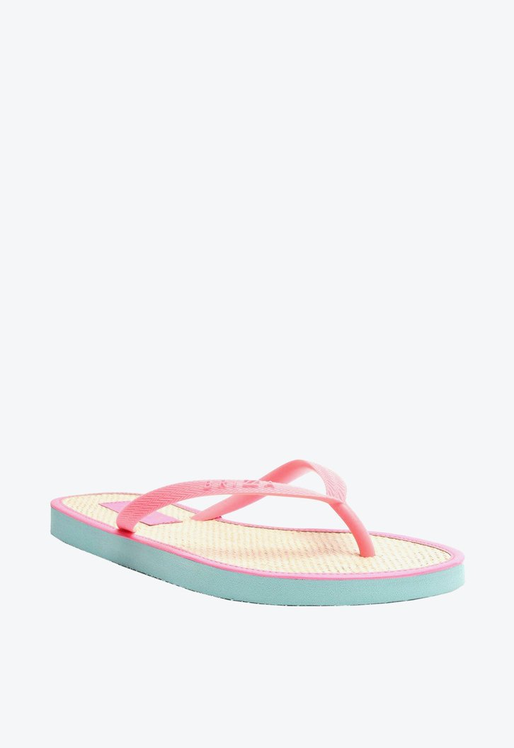 Chinelo De Dedo Rosa Brizza Chiclete Jelly Bico Redondo
