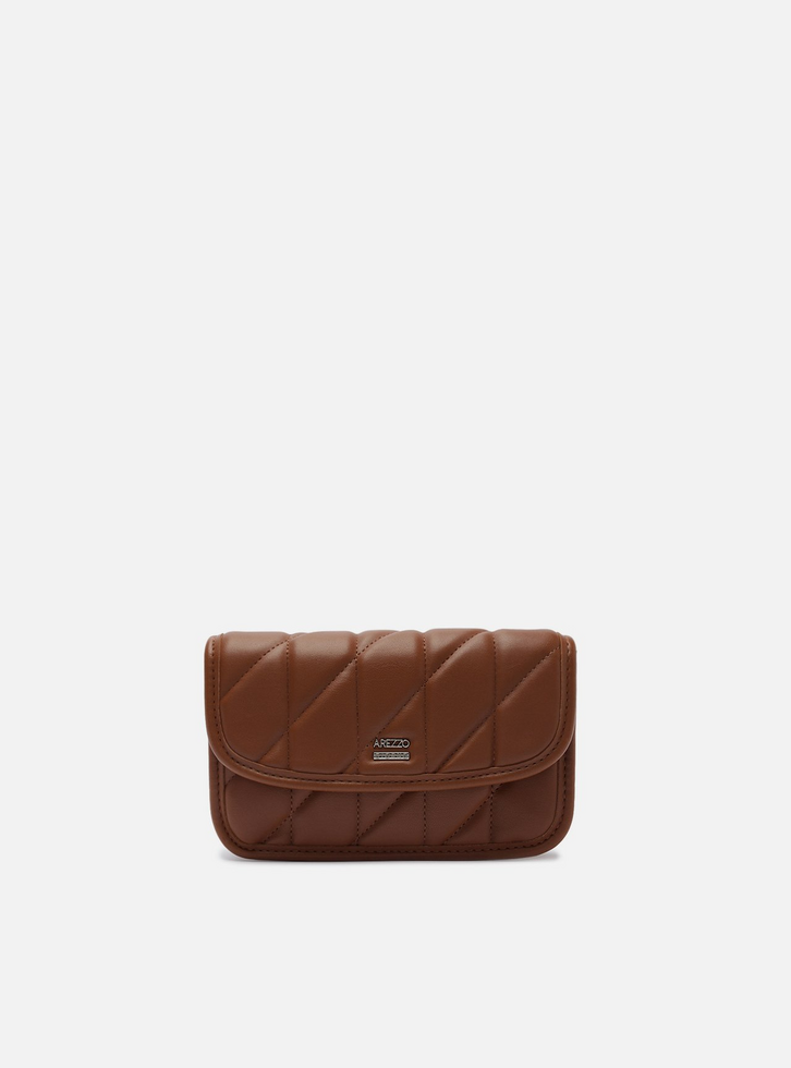 Bolsa Tiracolo Marrom Pequena Matelassê