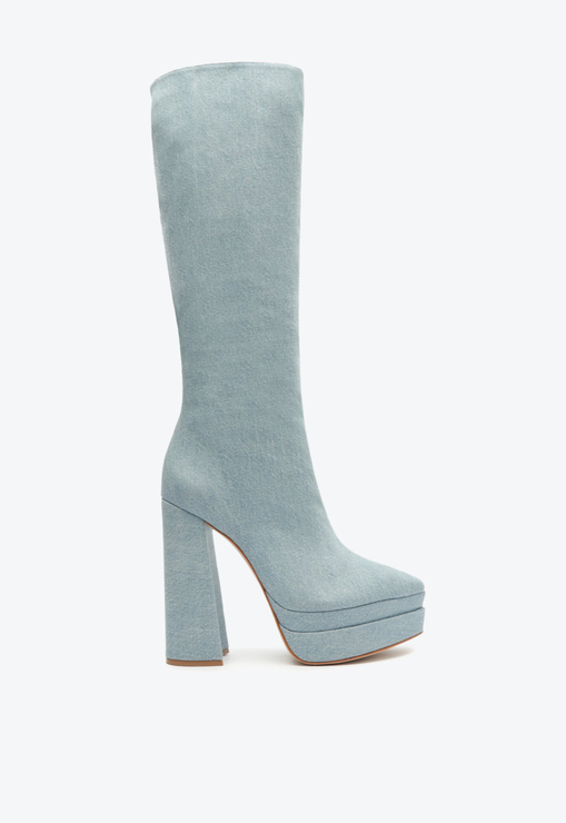 Bota Salto Bloco Elysee Up Jeans