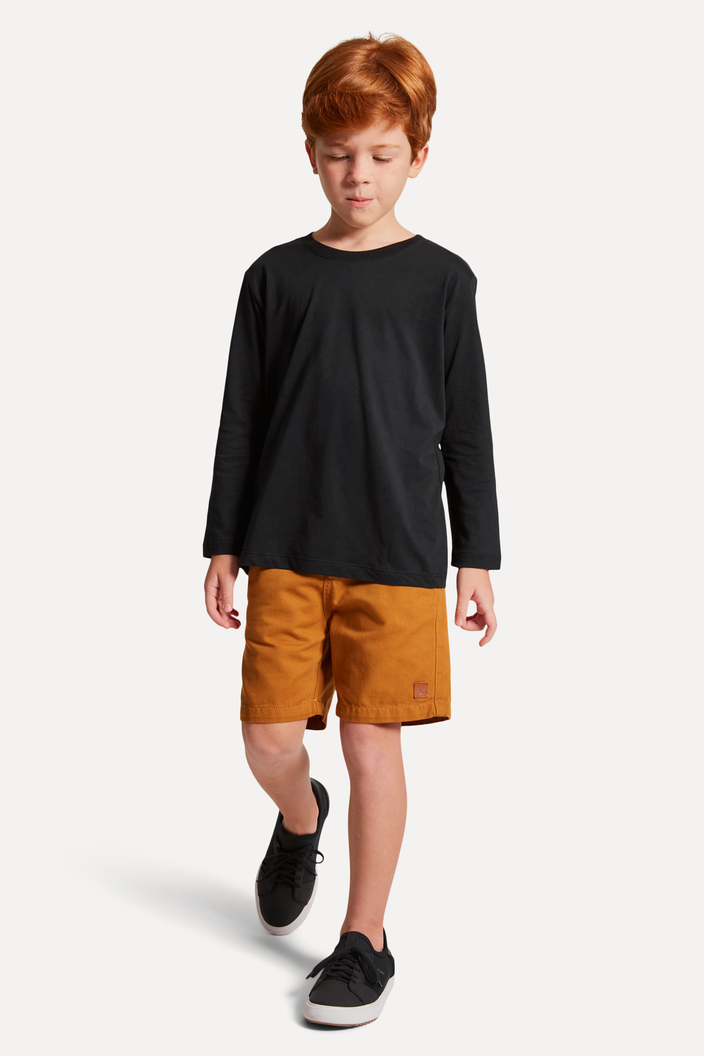 CAMISETA PRETA RESERVA MINI PIMA CORES