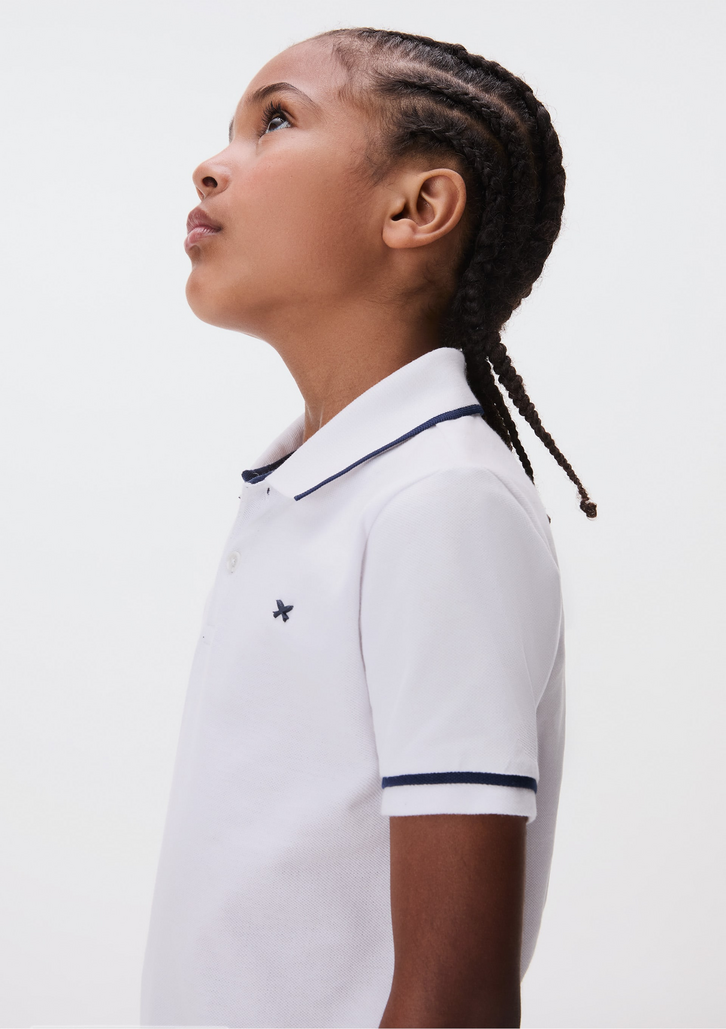 Camisa Polo Branco Hering Infantil