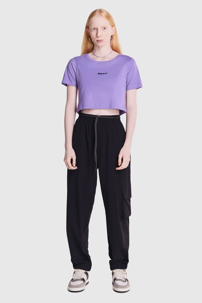 CROPPED ROXO BAW CLOTHING T-SHIRT INSTITUTIONAL COLORS
