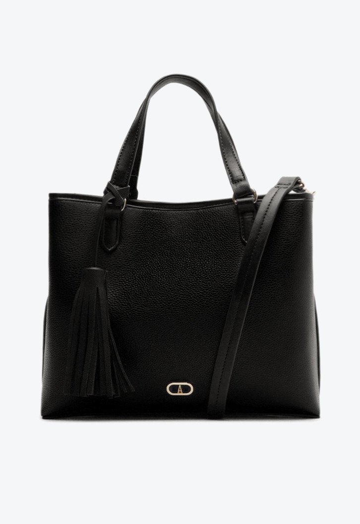 Bolsa Tote Média Barbicacho Preto