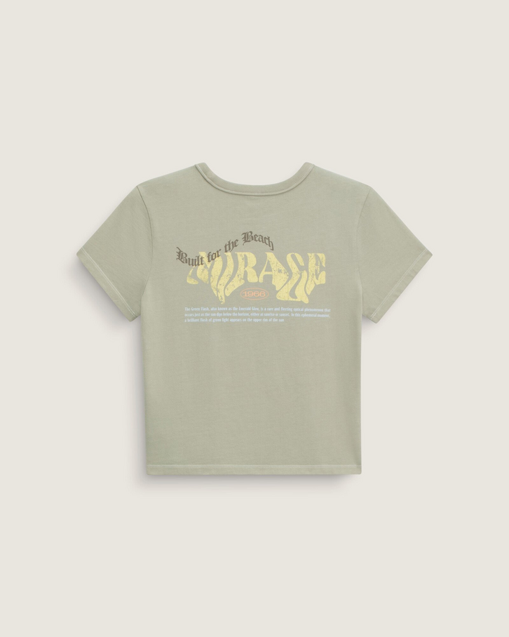 Camiseta Manga Curta Baby Tee Pipe Dream Soft Sage