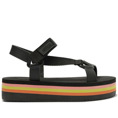 Sandália Papete Flatform Preta Anacapri Color