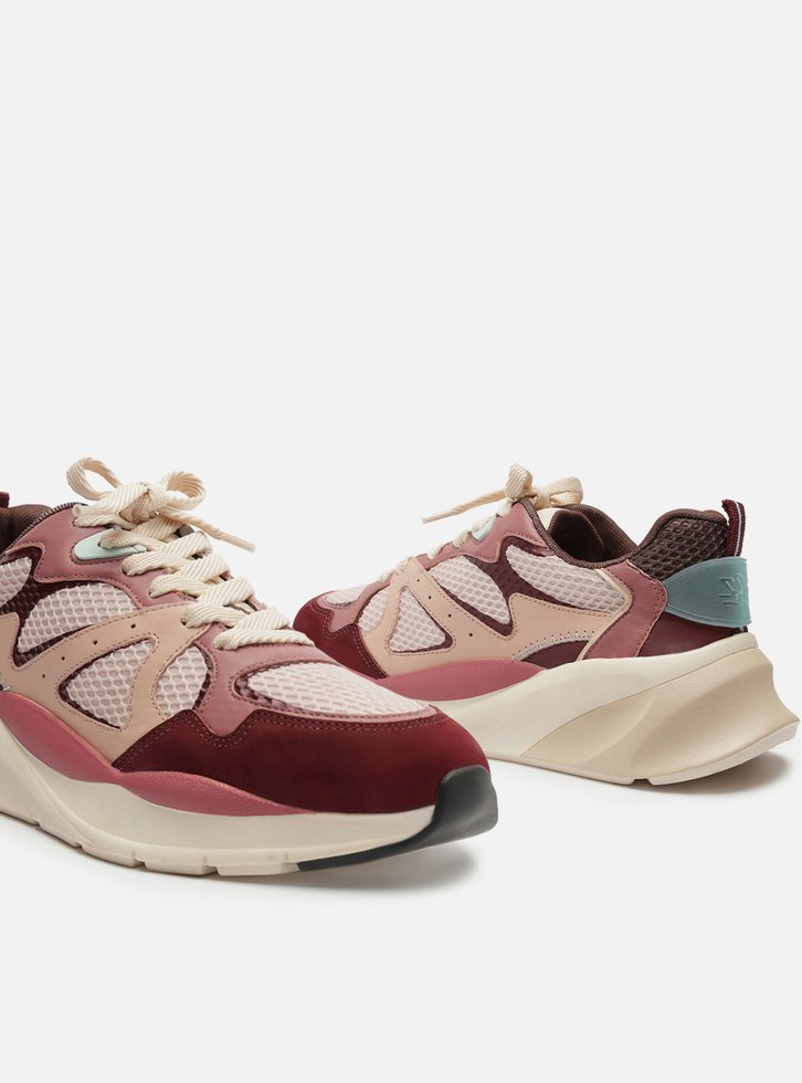 Tênis Rosa Amarração Esporte Mix Color