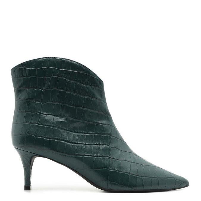 bota cano curto verde