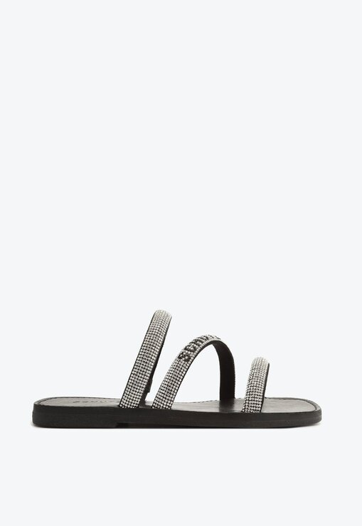 Schutz sandalia preta sale