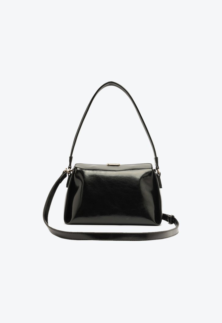 Bolsa Tiracolo Média Moderna Preta