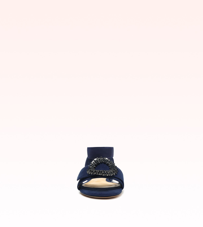 Madelina Birman Leather Elastic Midnight Blue