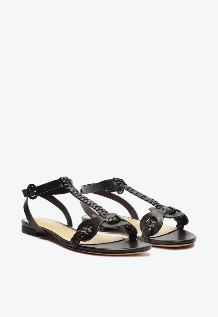 Isabela Flat Sandal Black