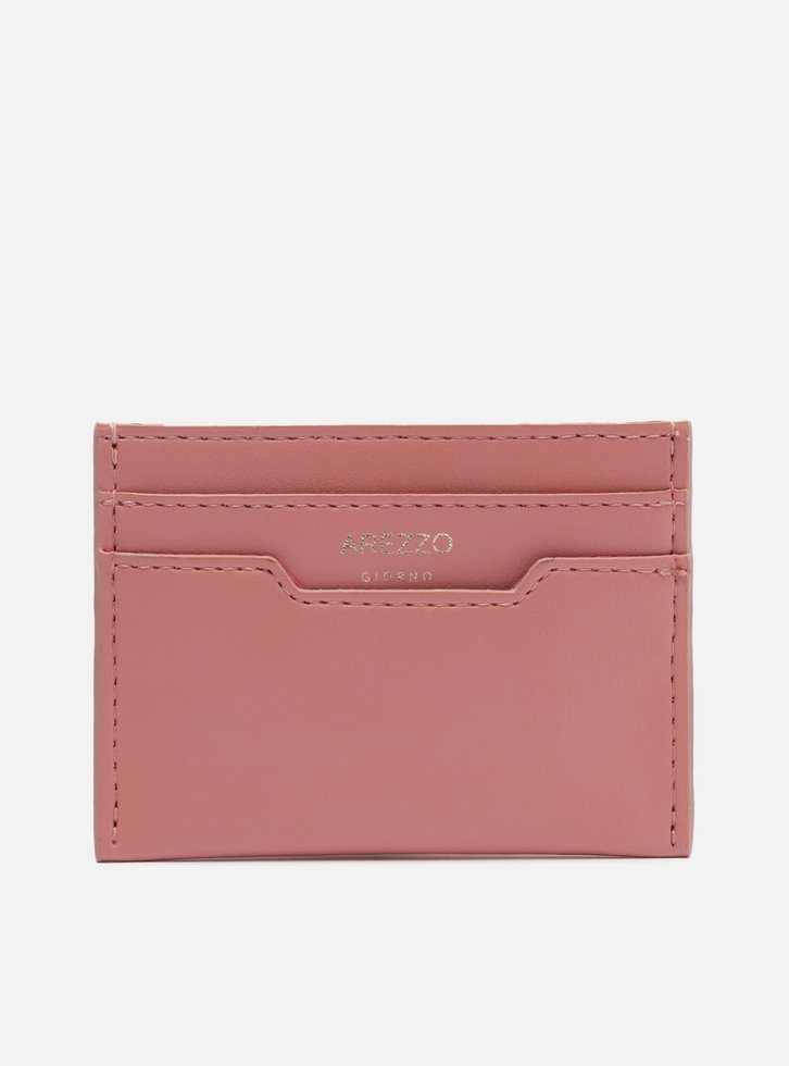Porta-cartões Rosa Arezzo Pequeno