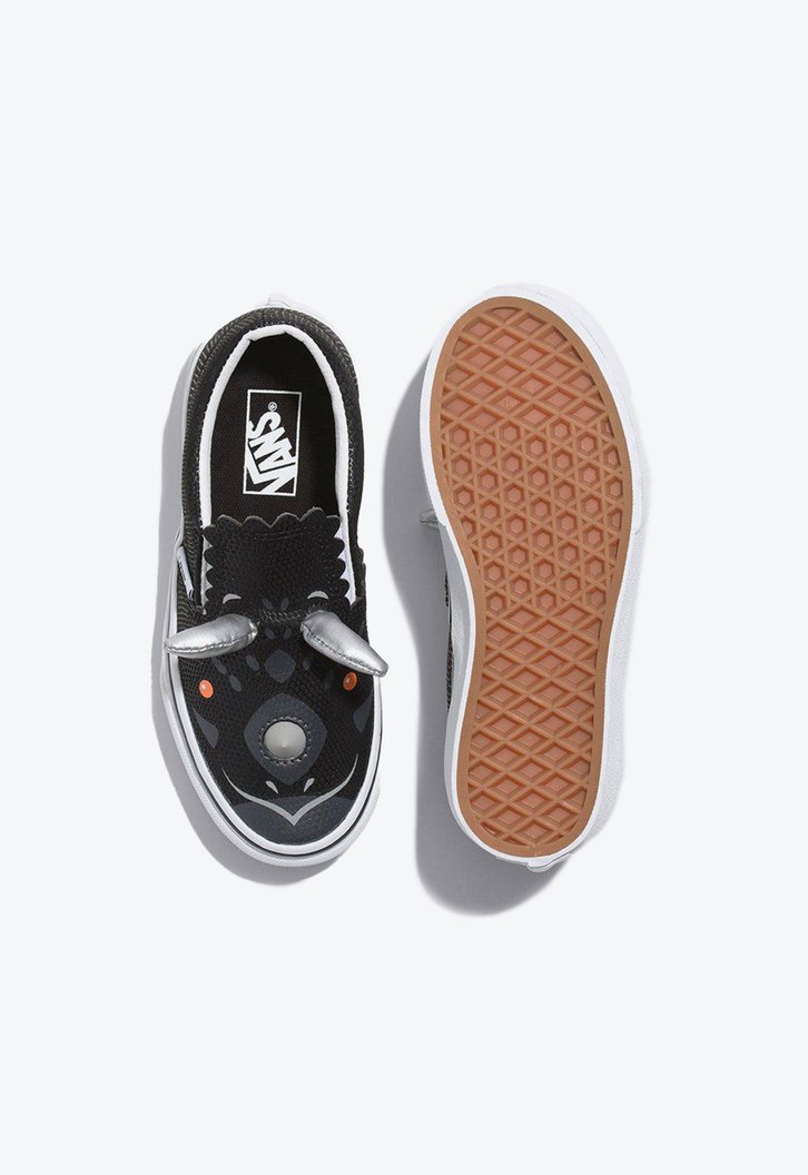 Tênis Vans Slip-On Tricer Dino Black True White Infantil