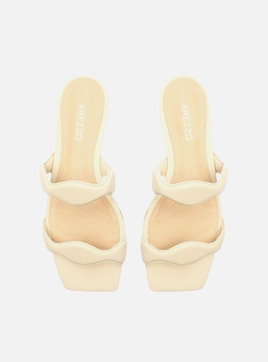 SANDÁLIA RASTEIRA OFF-WHITE AREZZO TIRAS