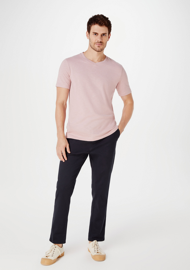Calça Preta Hering Básica Masculina Jogger Em Sarja Com Elastano