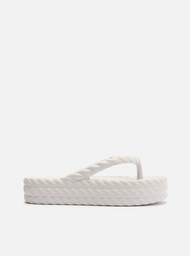 Sandália Branca Flatform Marrocos Mid