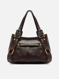 Bolsa Tote Marrom Couro Gretha Grande