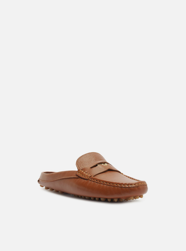 Mule Marrom Couro Tratorado | ZZ MALL