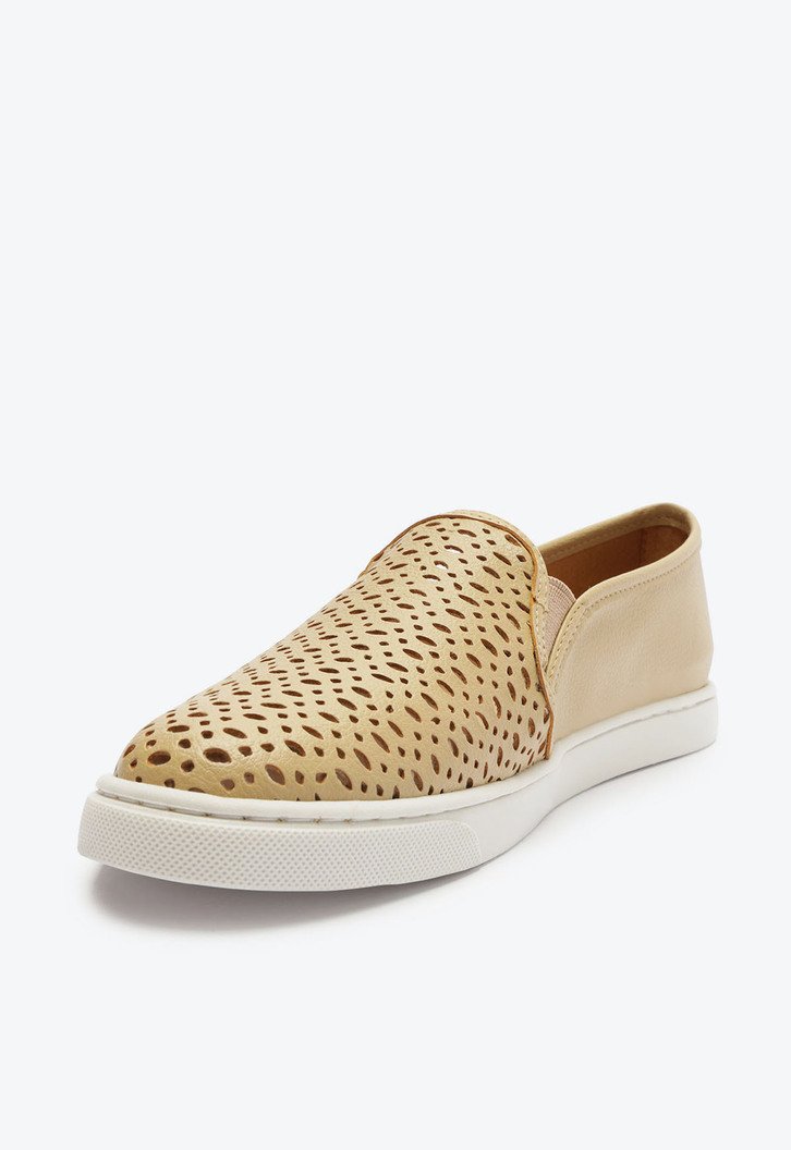 Tênis Slip On Nude Anacapri Básico