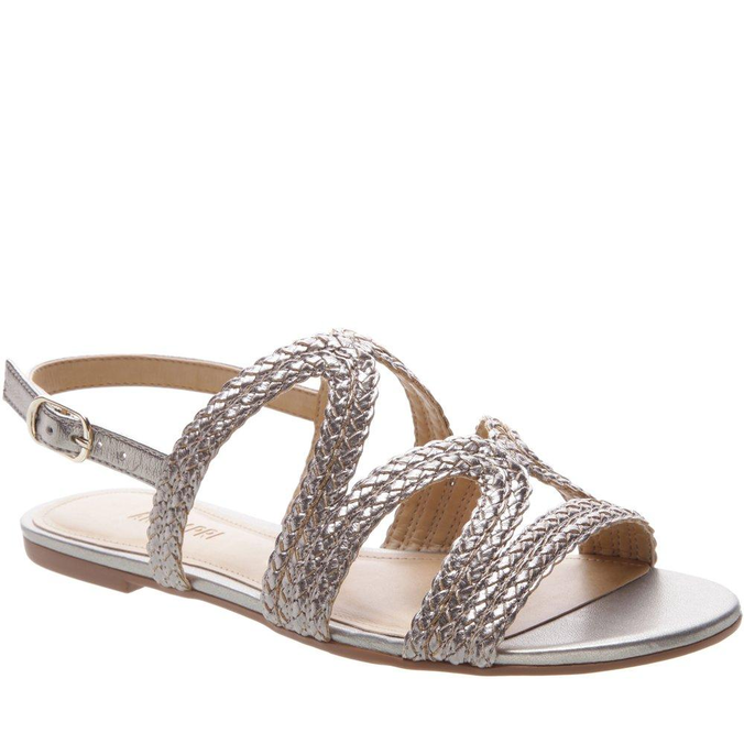 sandalia prata velho arezzo