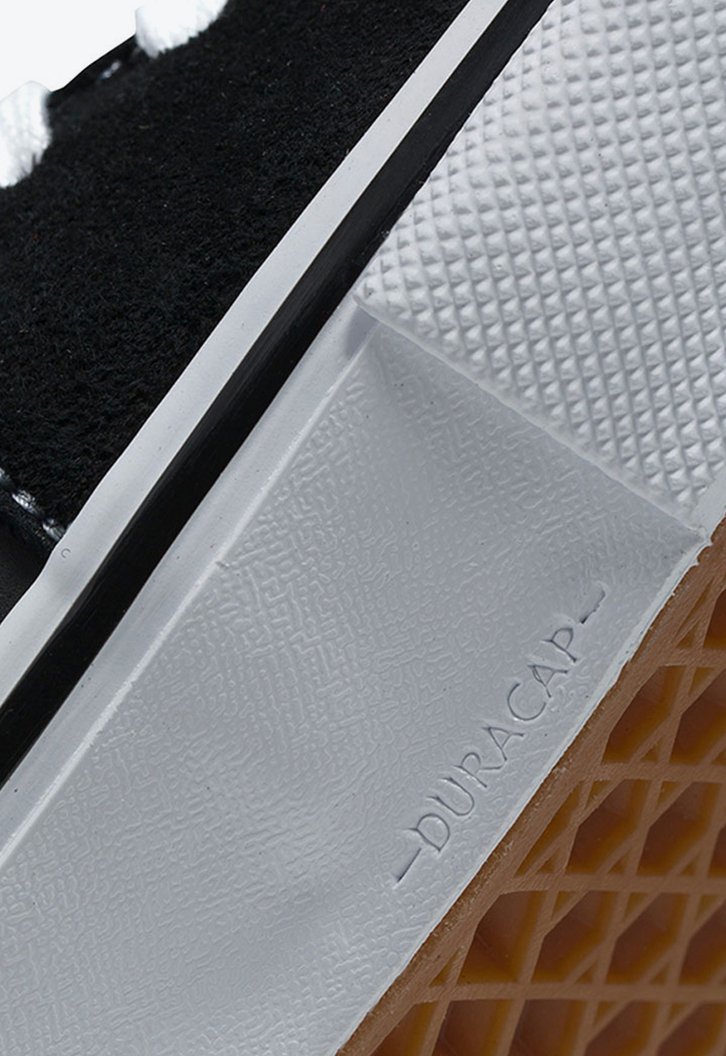 Tênis Skate Grosso Mid Black White Emo Leather