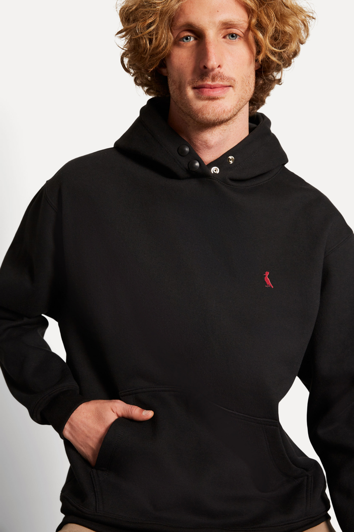MOLETOM PRETO RESERVA HOODIE BRASA PICA PAU BORDADO