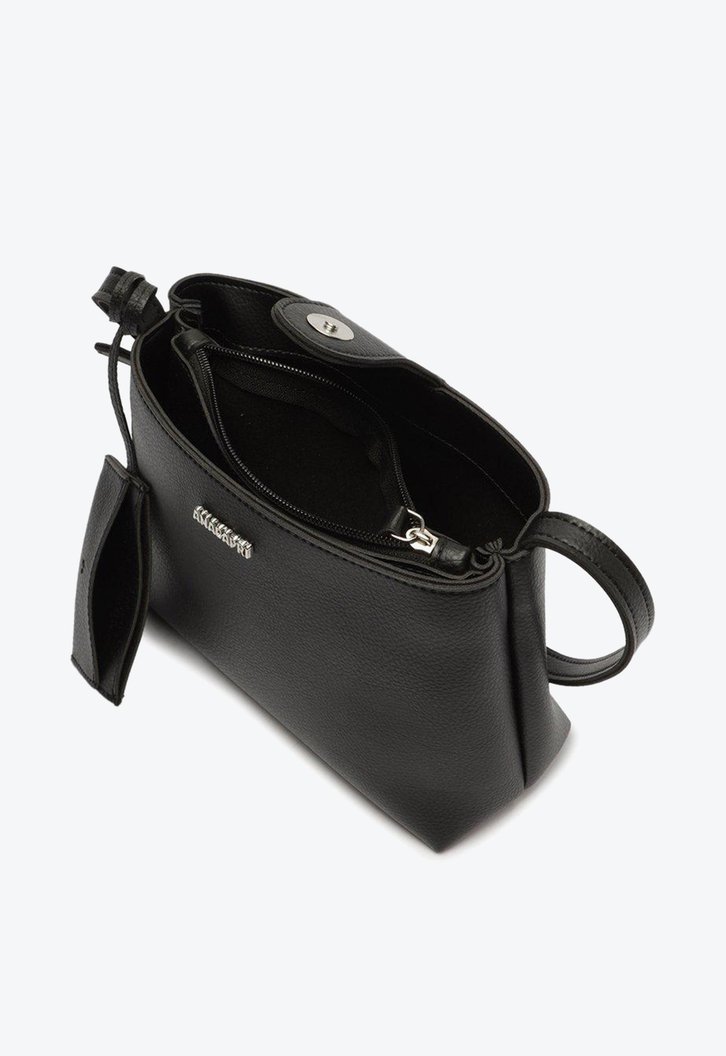 Bolsa Tiracolo Cartão Preta Anacapri Porta Média