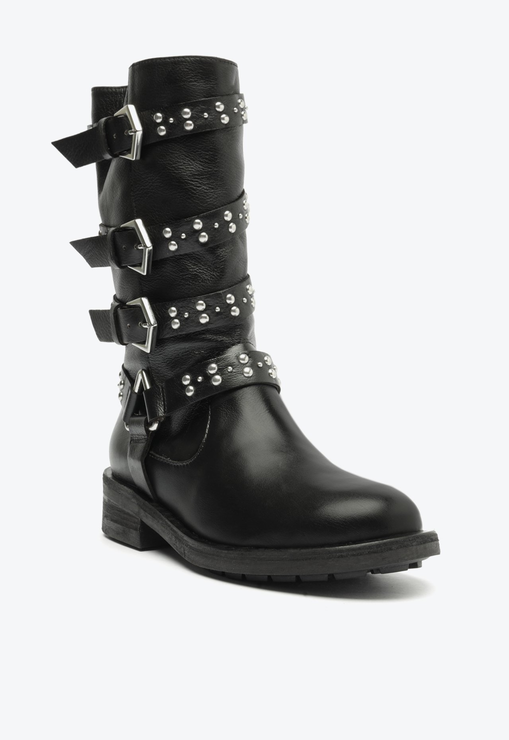 Bota Gene Couro Preta