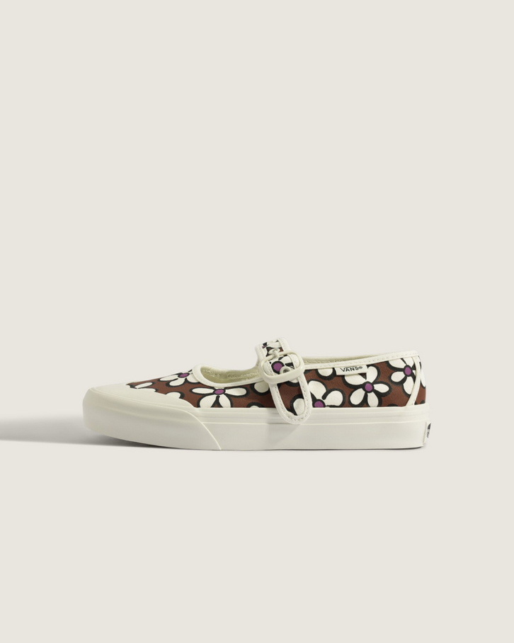 Tênis Mary Jane Painted Floral Rust Bronze Infantil