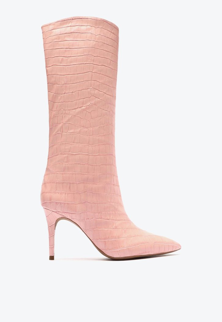 Bota Rosa Arezzo Soft Croco Cano Alto Miranda