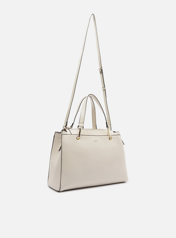 Bolsa Tote Off White Média Alças Metais | ZZ MALL