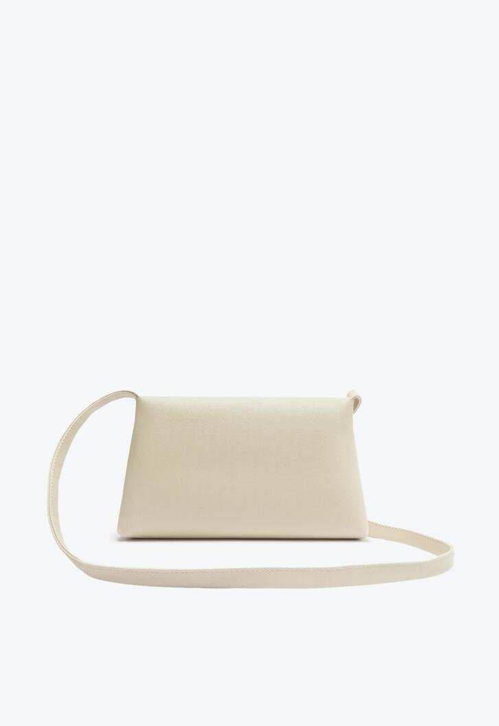 Crossbody Branca Aba Retangular Média