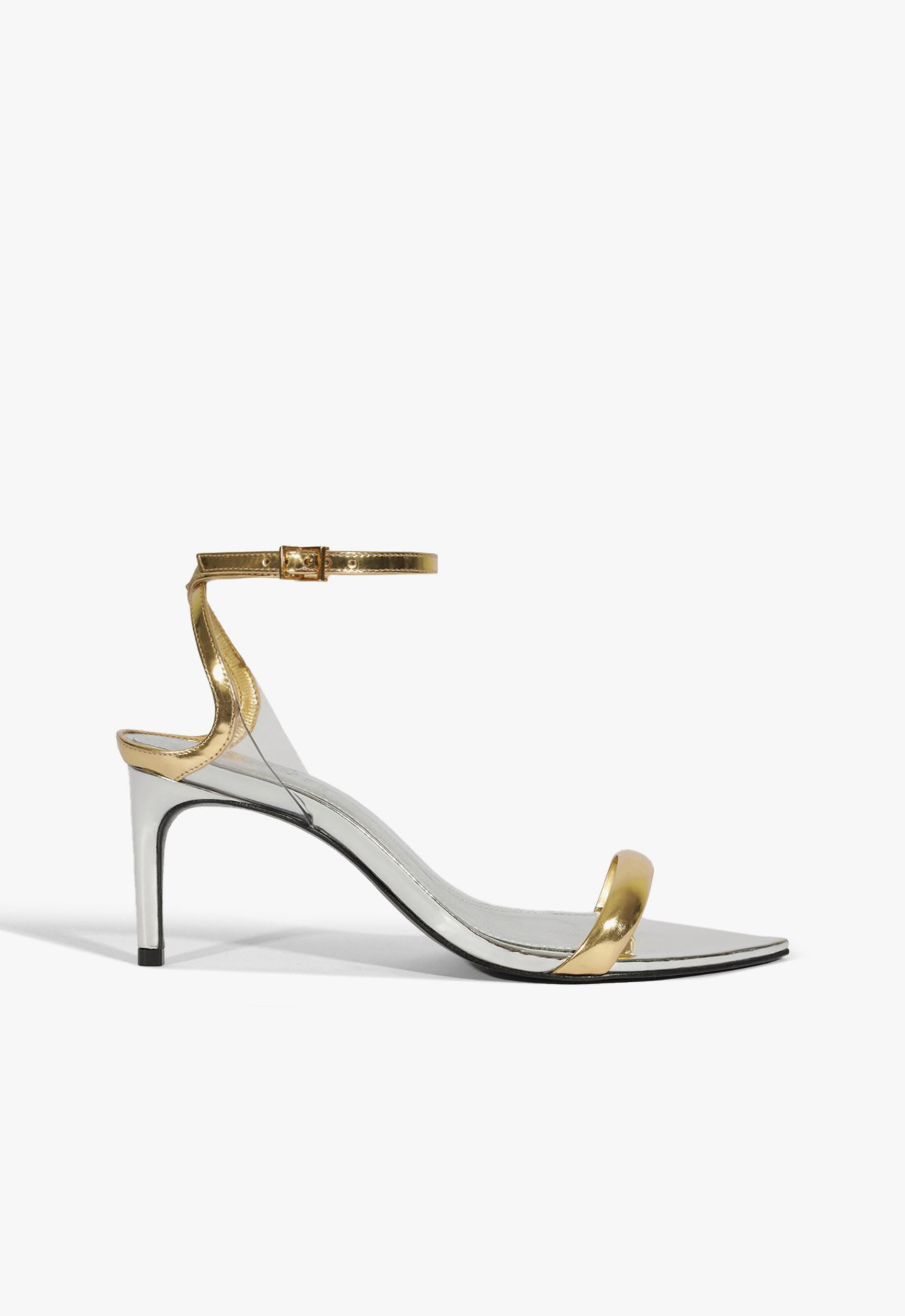 Sandália Dourada Schutz Skye Leaf Mid