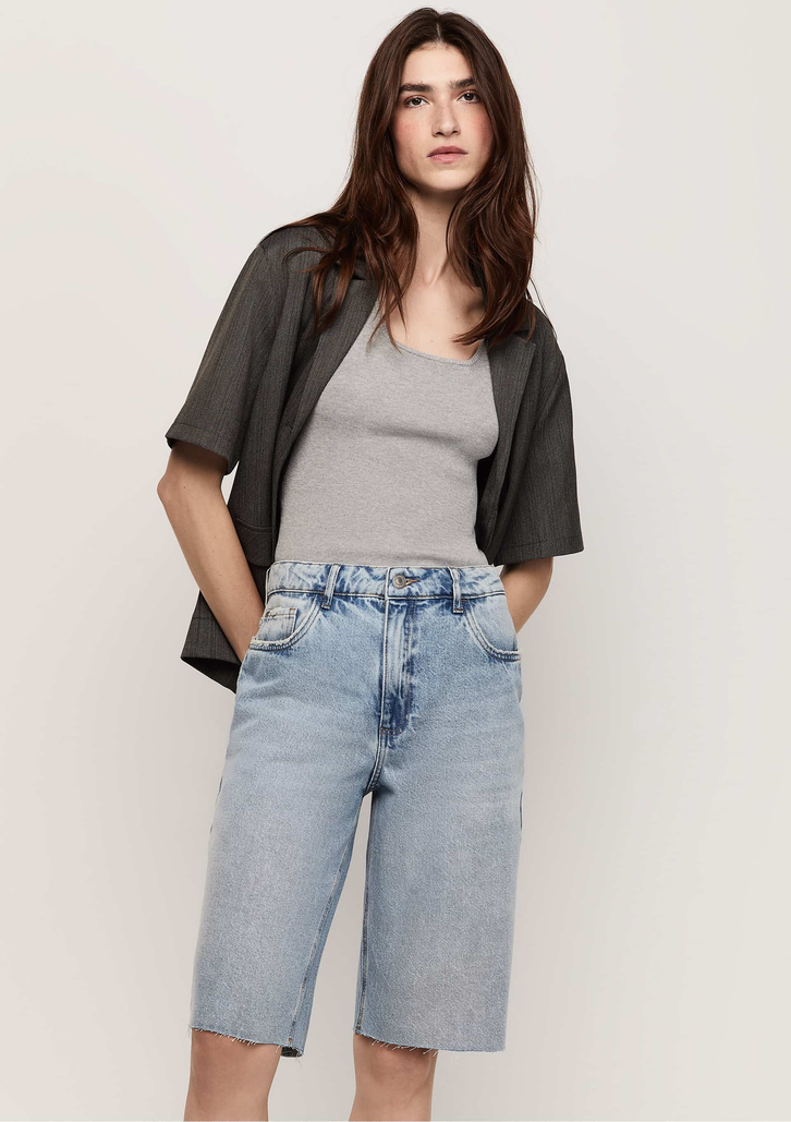Bermuda Azul Dzarm Jeans Reta e-co2
