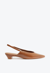 Sapato Mule Marrom Schutz Adelle Couro