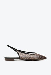 Sapatilha Slingback Telinha Animal Print