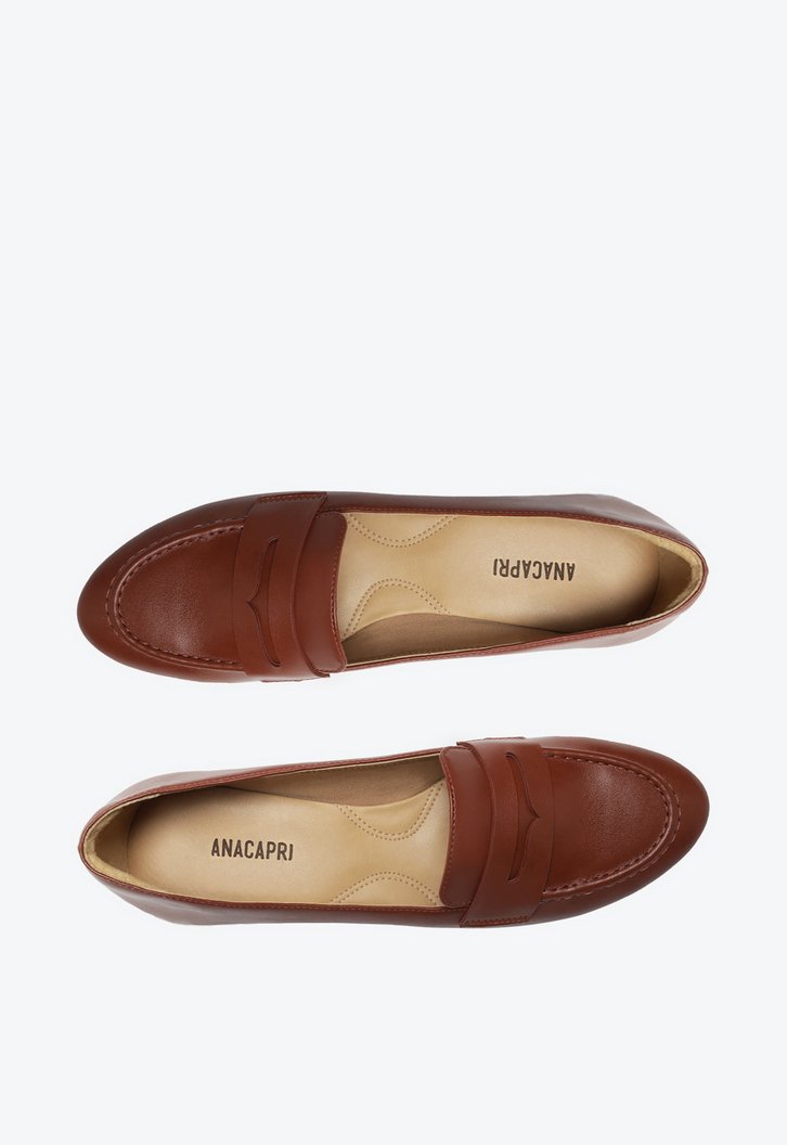Sapato Salto Bloco Marrom Classy