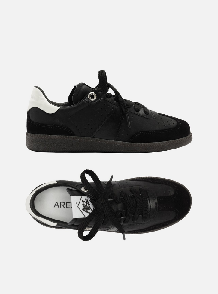 Tênis Preto Camurça Amarração Retrô | ZZ MALL
