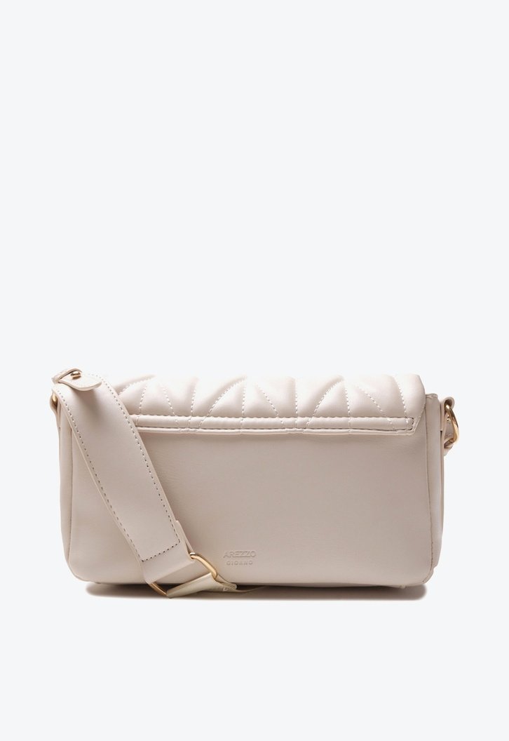 Bolsa Tiracolo Off-white Arezzo Matelassê Pequena