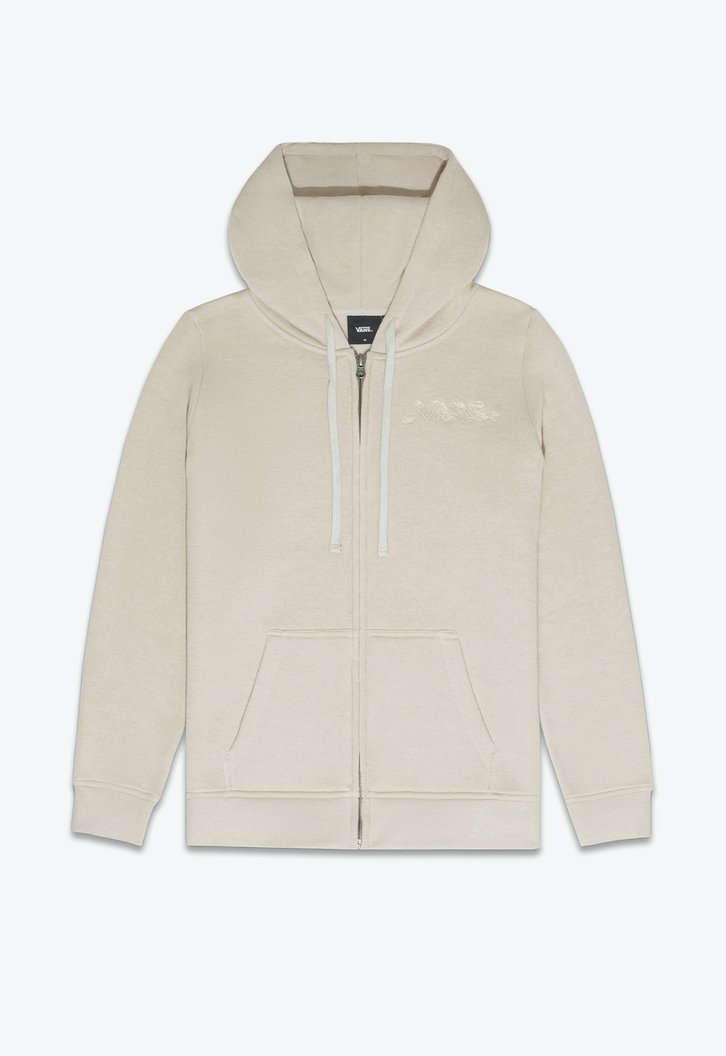 Moletom All Loose Caps Zip Hoodie Oatmeal