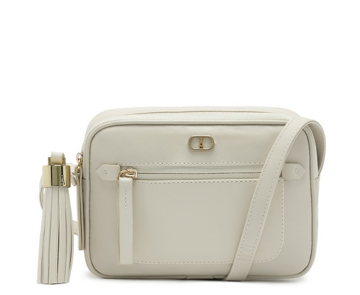 Bolsa Crossbody Branca Anacapri Média Palha