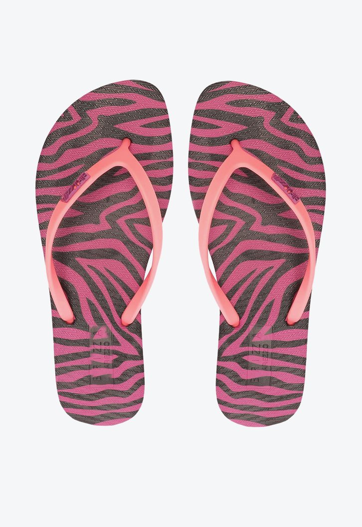 Chinelo De Dedo Roxo Brizza Estampa