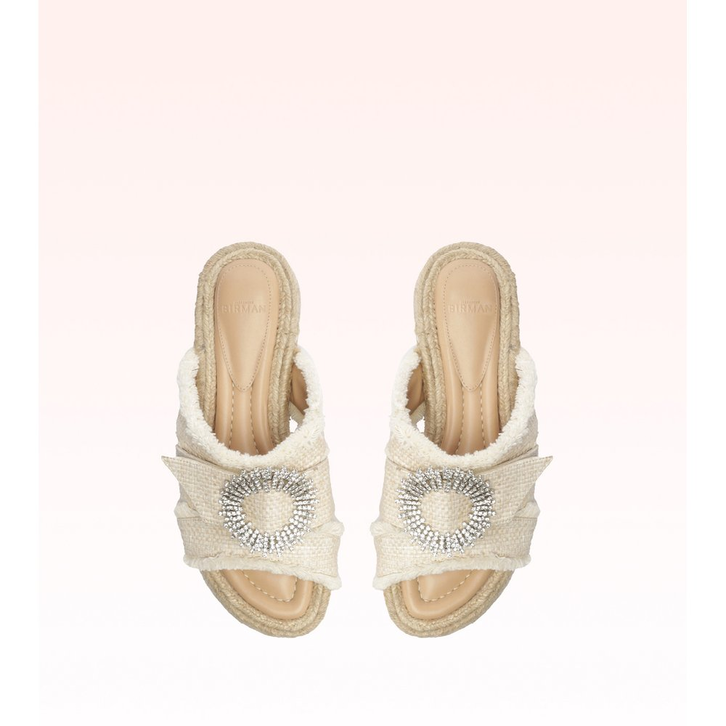 Madelina Raffia Flat Natural